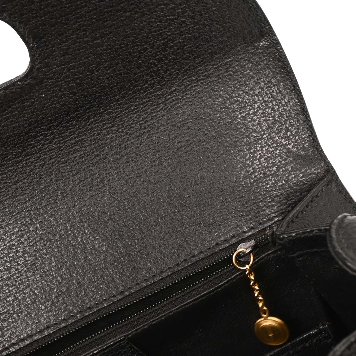 Gucci Black Pigskin Bamboo 2way Shoulder Handbag