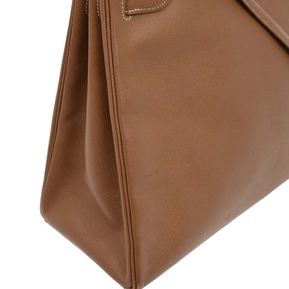 Hermes Gold Courchevel Kelly 40 Retourne 2way Shoulder Handbag