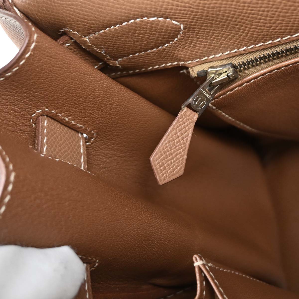 Hermes Gold Courchevel Kelly 40 Retourne 2way Shoulder Handbag