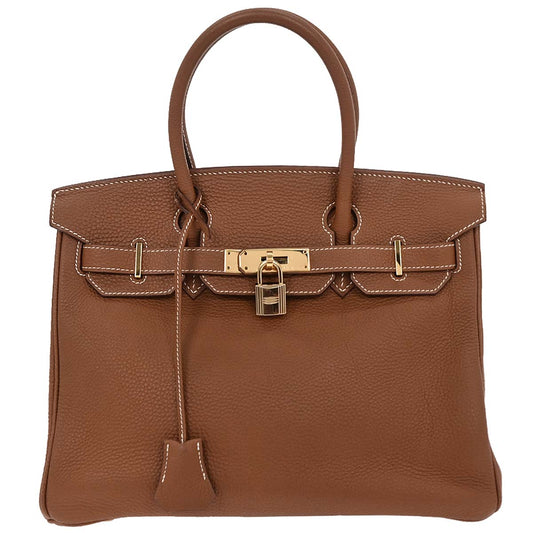 Hermes Gold Togo Birkin 30 Handbag