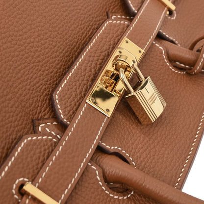 Hermes Gold Togo Birkin 30 Handbag