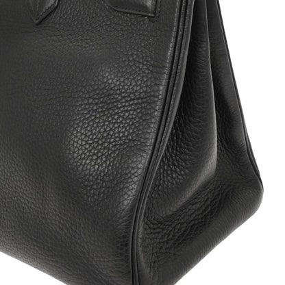 Hermes Black Taurillon Clemence Birkin 35 Handbag