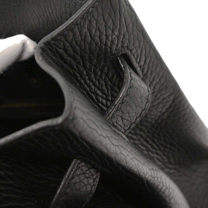 Hermes Black Taurillon Clemence Birkin 35 Handbag