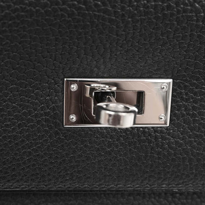 Hermes Black Togo Kelly 32 Retourne 2way Shoulder Handbag