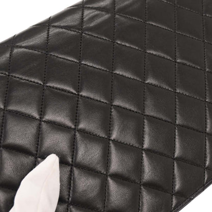 Chanel Black Lambskin Turnlock Medium Half Flap Shoulder Bag