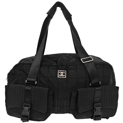 Chanel Black Nylon Sport Line Gym Bag