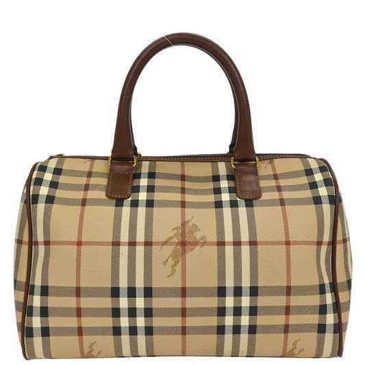 Burberry Beige PVC House Check Handbag