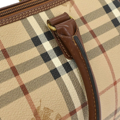Burberry Beige PVC House Check Handbag