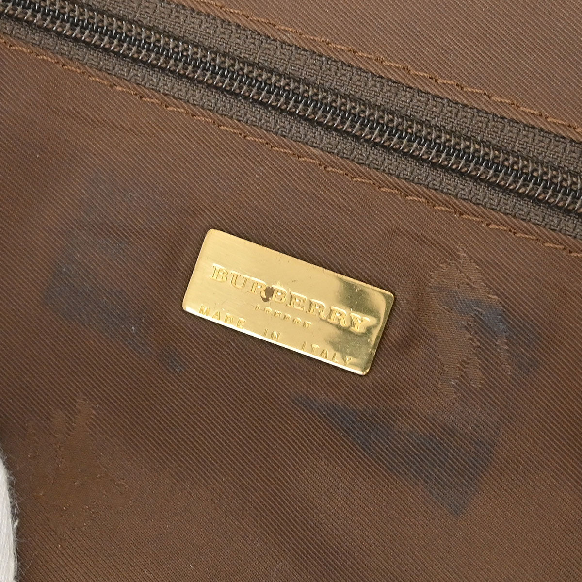 Burberry Beige PVC House Check Handbag