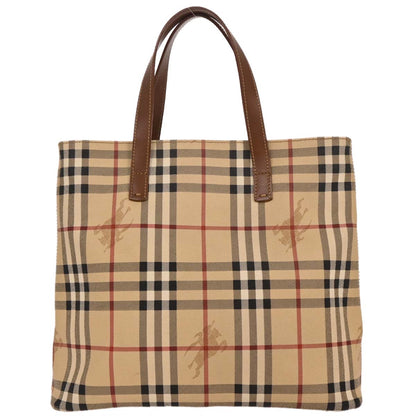 Burberry Beige PVC House Check Tote Handbag