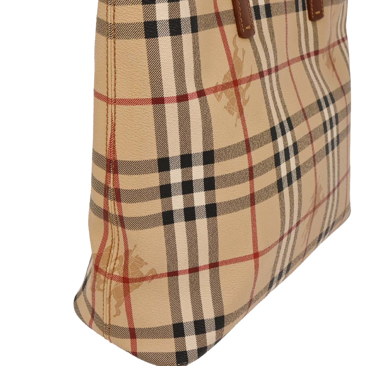 Burberry Beige PVC House Check Tote Handbag
