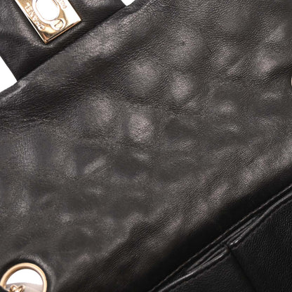 Chanel Black Lambskin Valentine East West Shoulder Bag