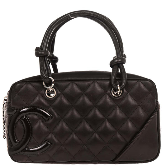 Chanel Brown Calfskin Cambon Ligne Bowling Bag