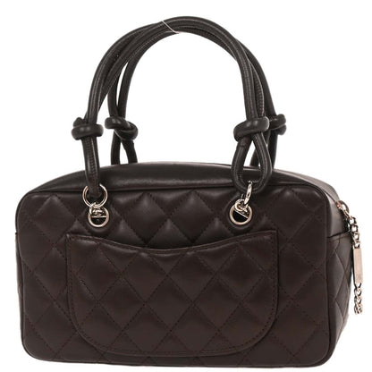Chanel Brown Calfskin Cambon Ligne Bowling Bag