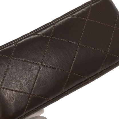 Chanel Brown Lambskin Top Handle Handbag