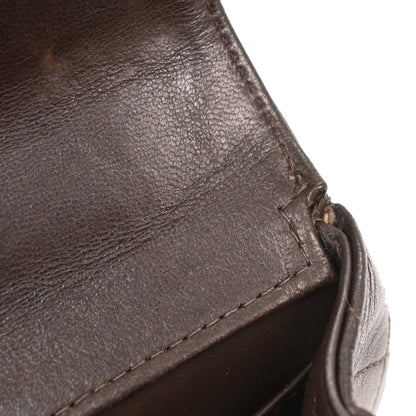 Chanel Brown Lambskin Top Handle Handbag
