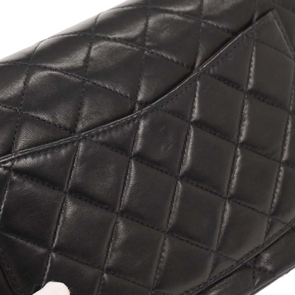 Chanel Black Lambskin Small Classic Double Flap Shoulder Bag