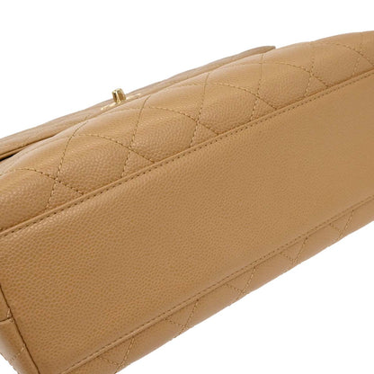 Chanel Beige Caviar Top Handle Handbag