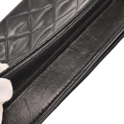Chanel Black Lambskin Turnlock Mini Full Flap Shoulder Bag