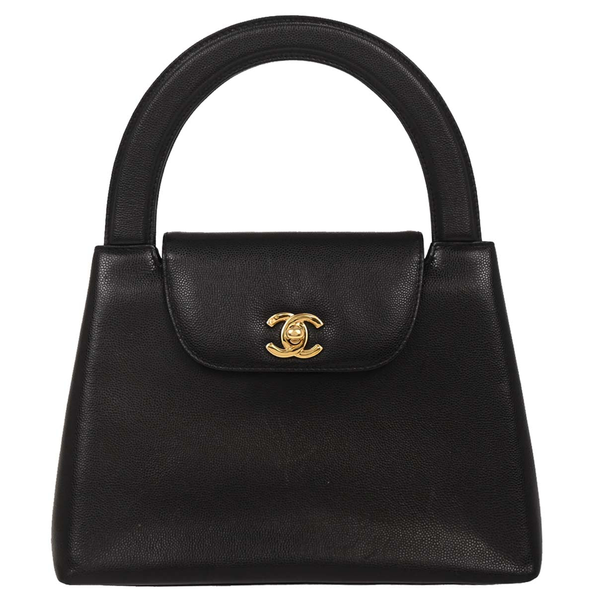 Chanel Beige Caviar Top Handle Handbag