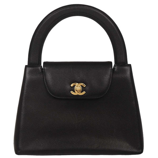 Chanel Beige Caviar Top Handle Handbag