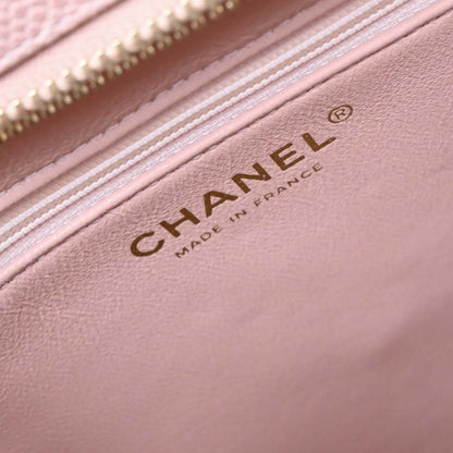 Chanel Pink Caviar Medallion Tote Handbag