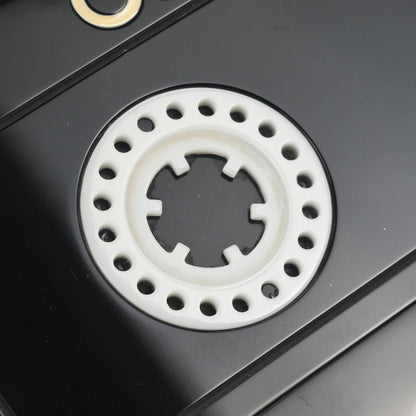 Chanel Black Acrylic Cassette Tape Clutch Bag