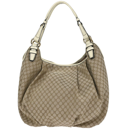 Celine Beige Macadam Shoulder Bag