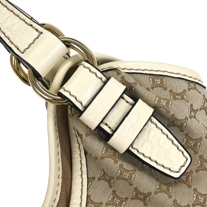 Celine Beige Macadam Shoulder Bag