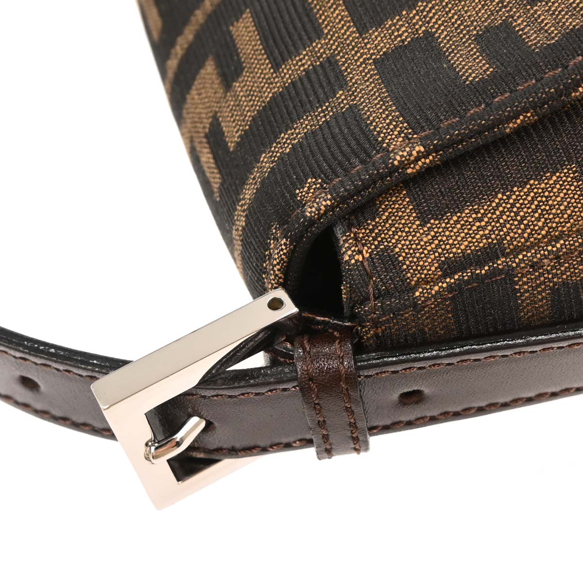 Fendi Brown Zucca Baguette Handbag