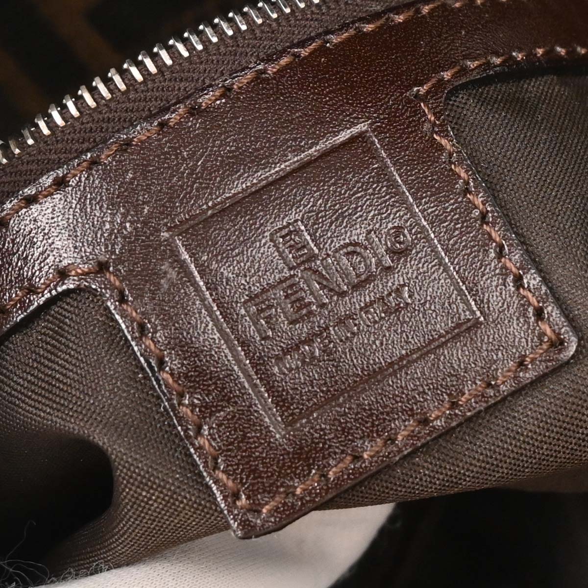 Fendi Brown Zucca Baguette Handbag