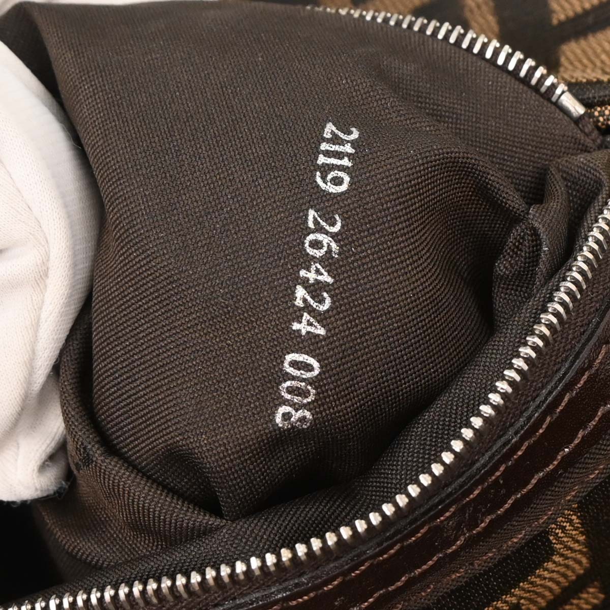 Fendi Brown Zucca Baguette Handbag