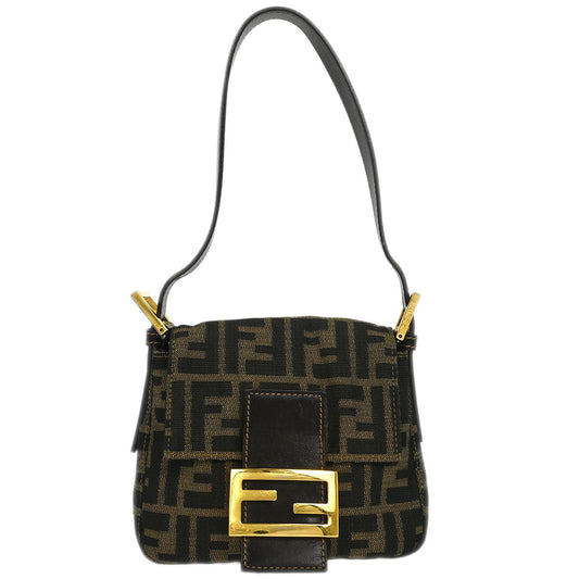 Fendi Brown Canvas Zucca Handbag