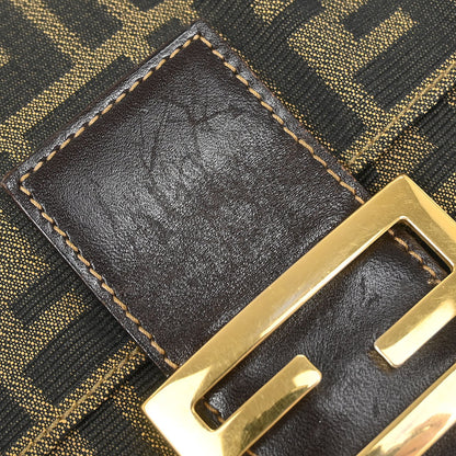 Fendi Brown Canvas Zucca Handbag