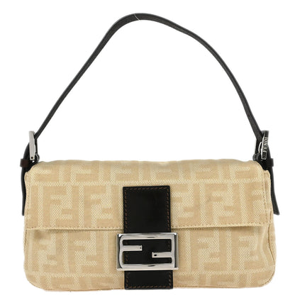 Fendi Beige Zucca Baguette Handbag