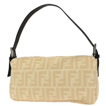 Fendi Beige Zucca Baguette Handbag