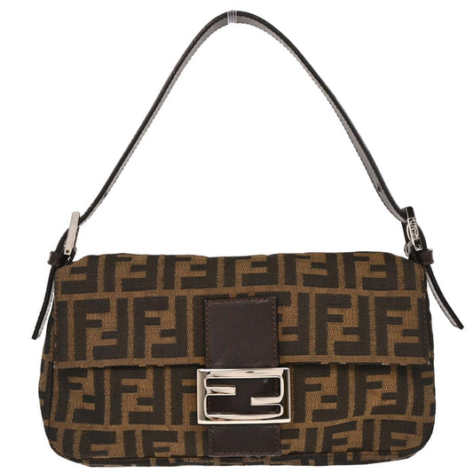 Fendi Brown Zucca Baguette Handbag