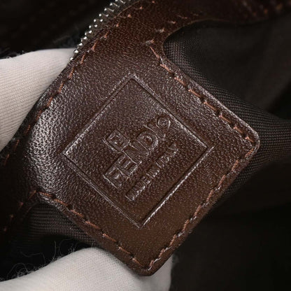 Fendi Brown Canvas Zucca Mamma Baguette Handbag