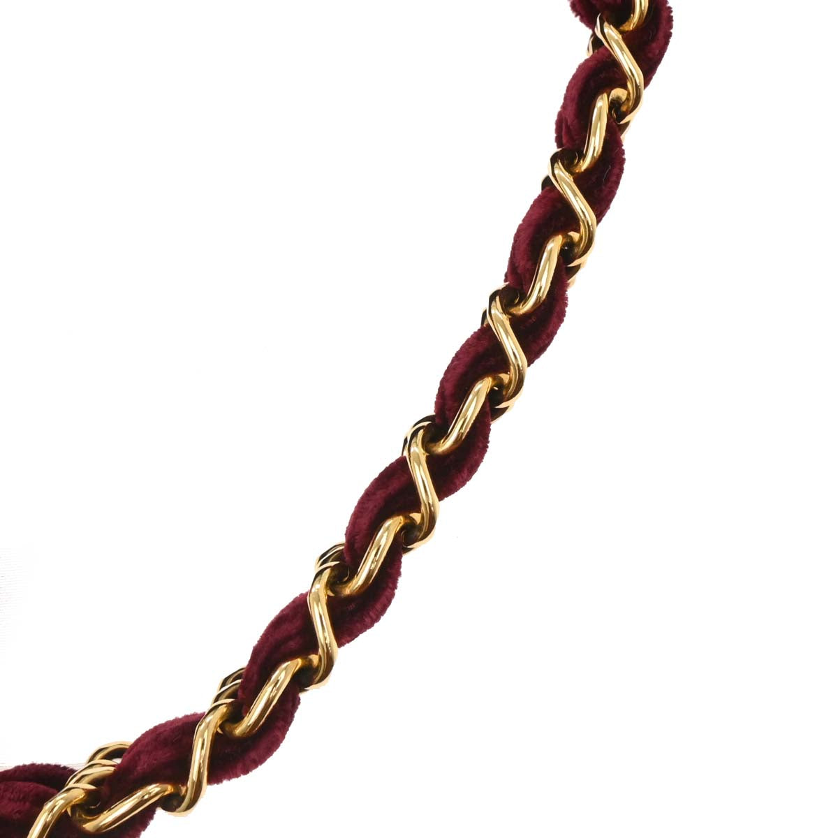 Chanel Bordeaux Velvet Mademoiselle Chain Handbag