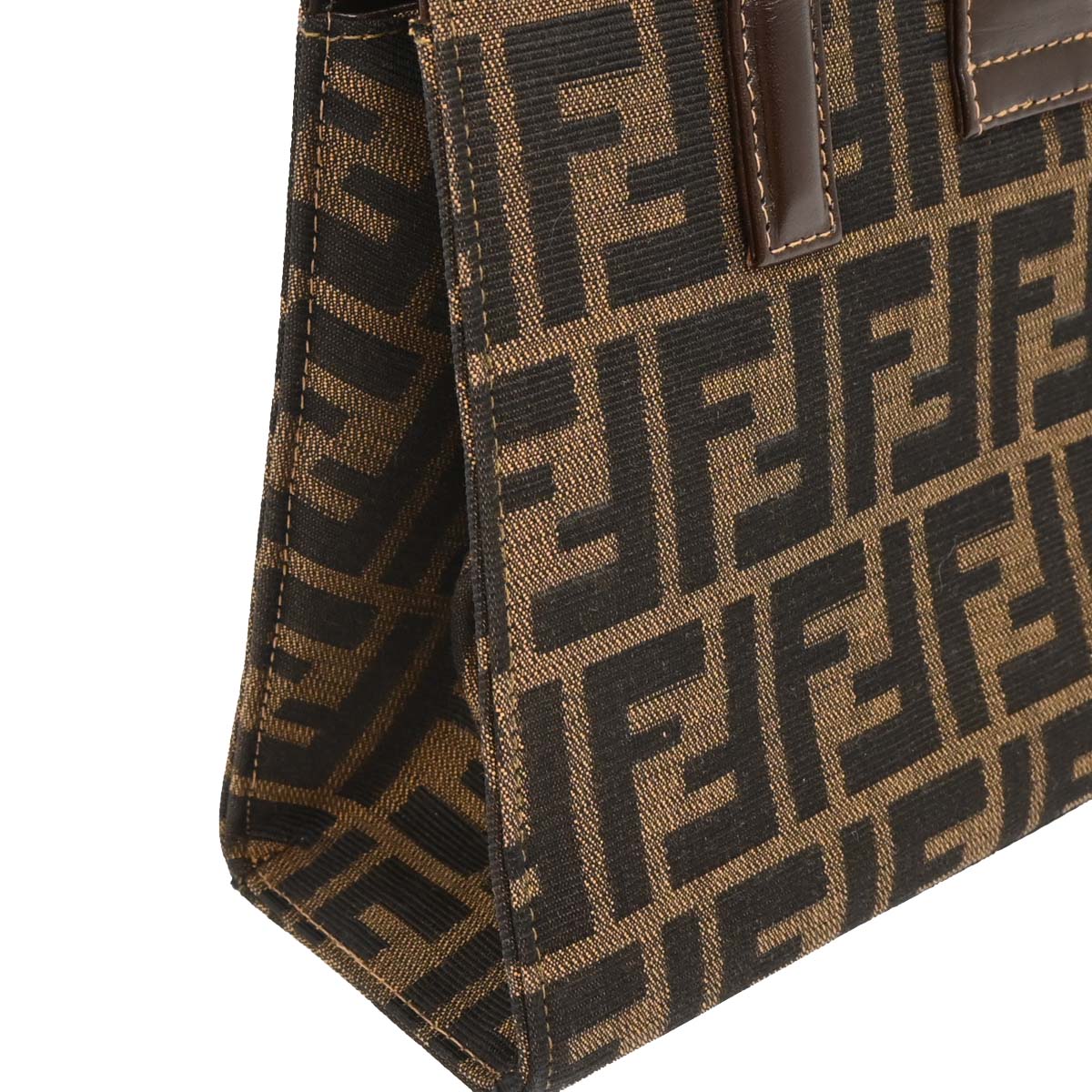Fendi Brown Zucca 2way Shoulder Tote Handbag