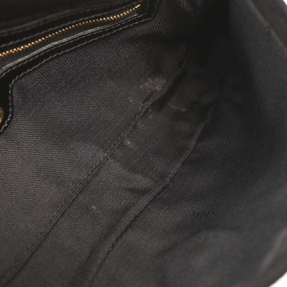 Fendi Black Suede Baguette Handbag