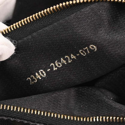 Fendi Black Suede Baguette Handbag