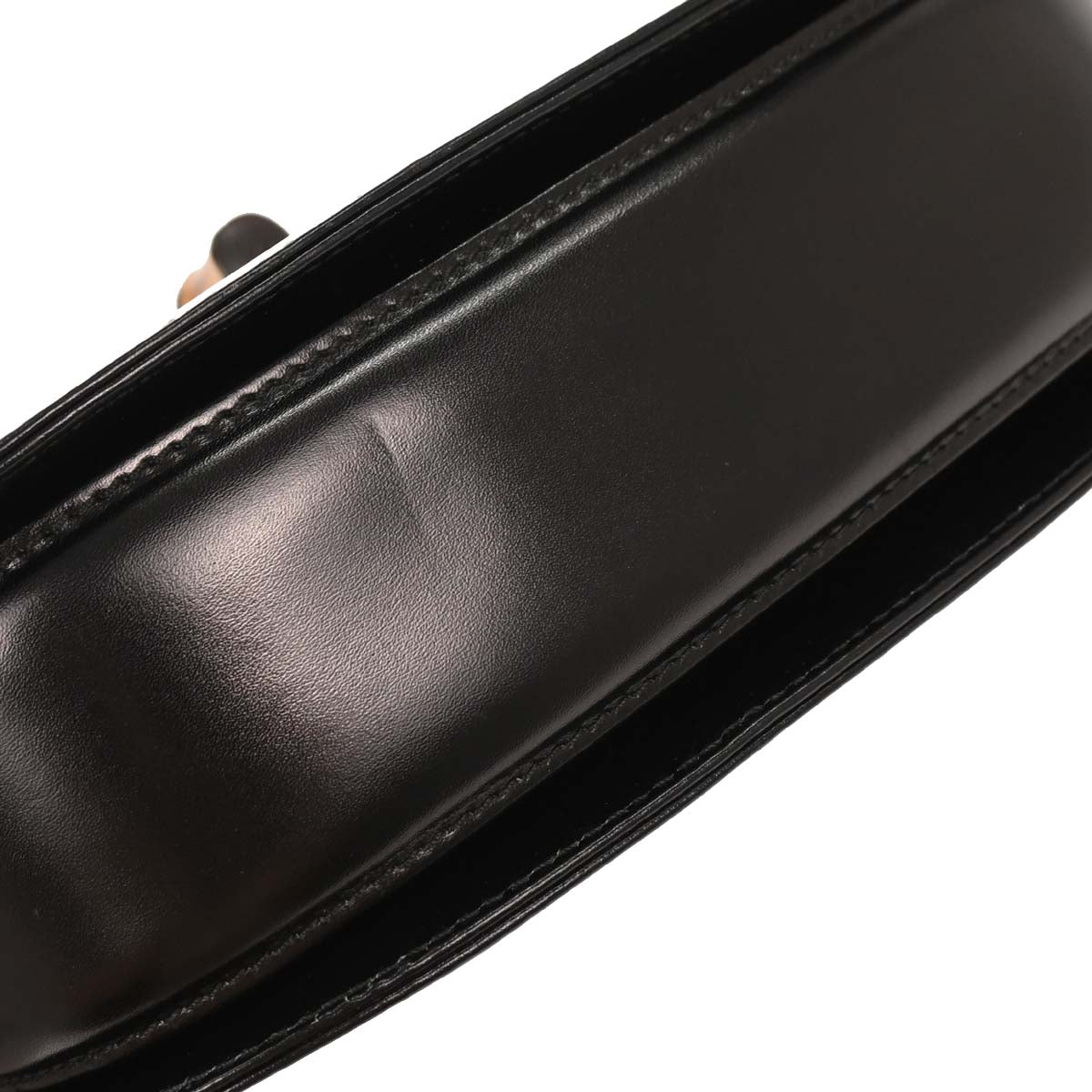 Gucci Black Bamboo 2way Shoulder Handbag