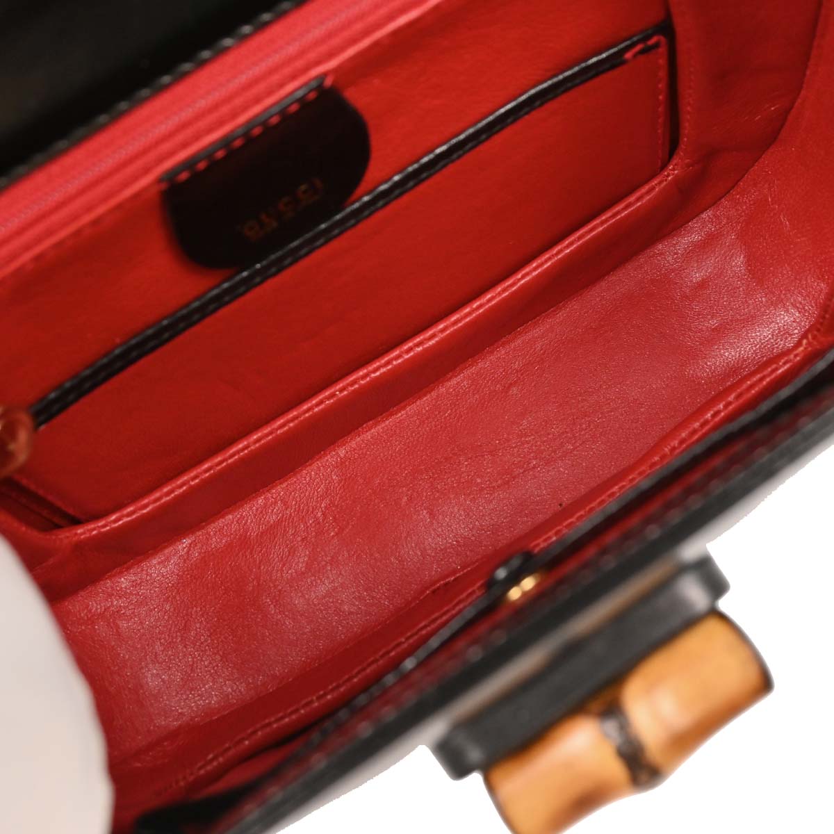Gucci Black Bamboo 2way Shoulder Handbag