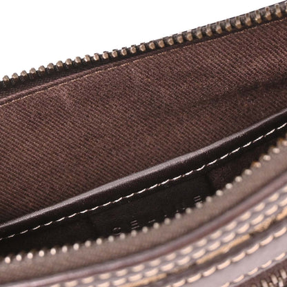 Celine Brown Canvas Macadam Handbag