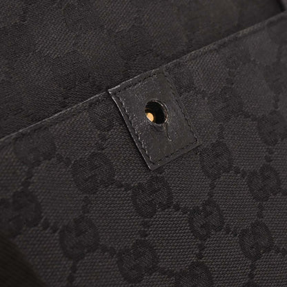 Gucci Black Canvas GG Messenger Shoulder Bag