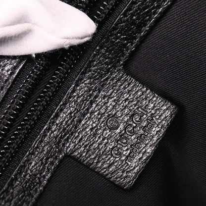 Gucci Black Canvas GG Messenger Shoulder Bag