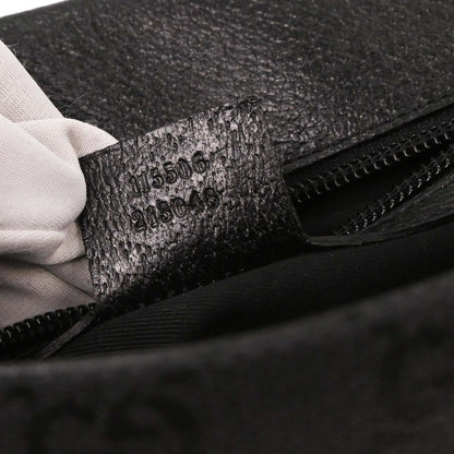 Gucci Black Canvas GG Messenger Shoulder Bag