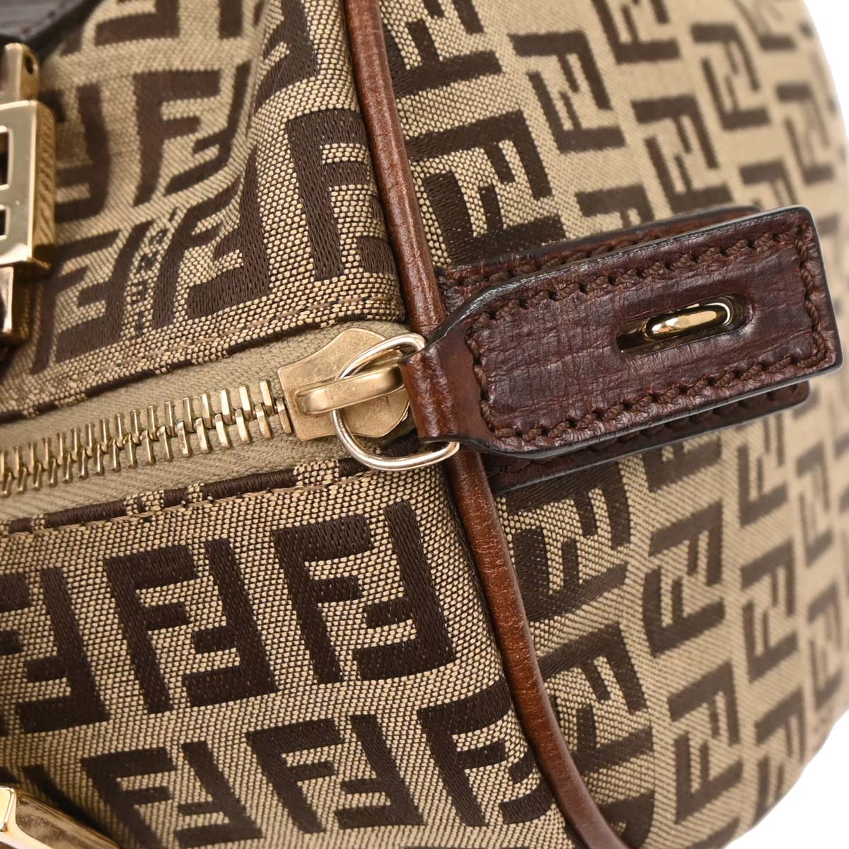 Fendi Brown Zucchino Handbag