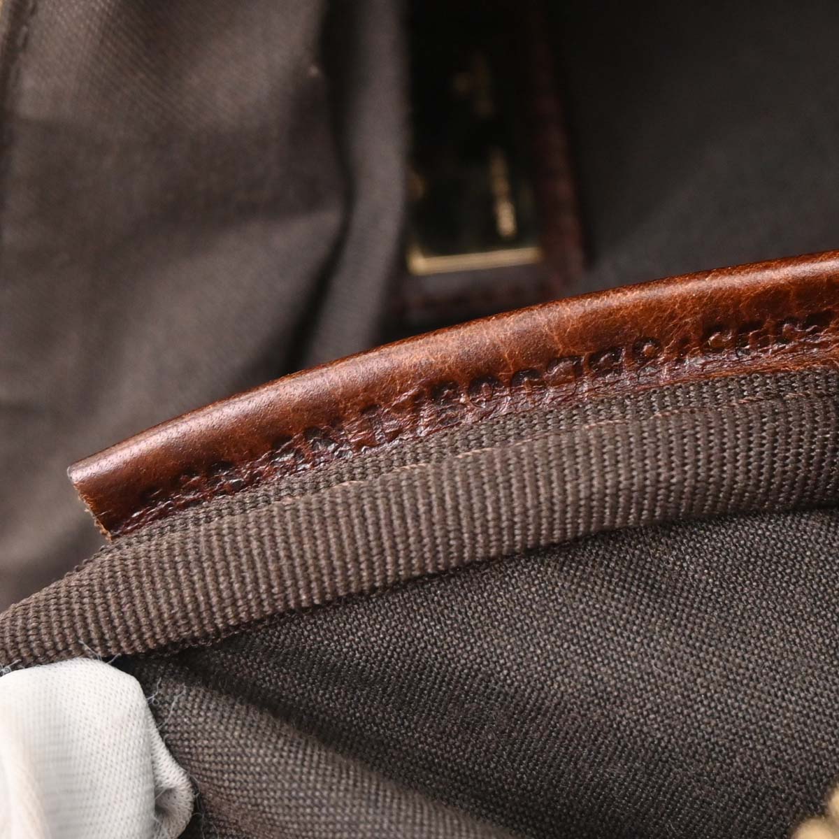 Fendi Brown Zucchino Handbag